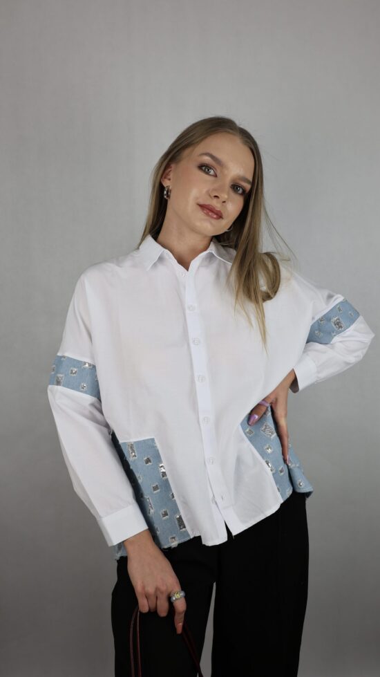 Oversize Košeľa Sequin